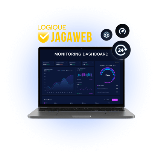 JagaWeb - Ilustrasi Pengamanan Website